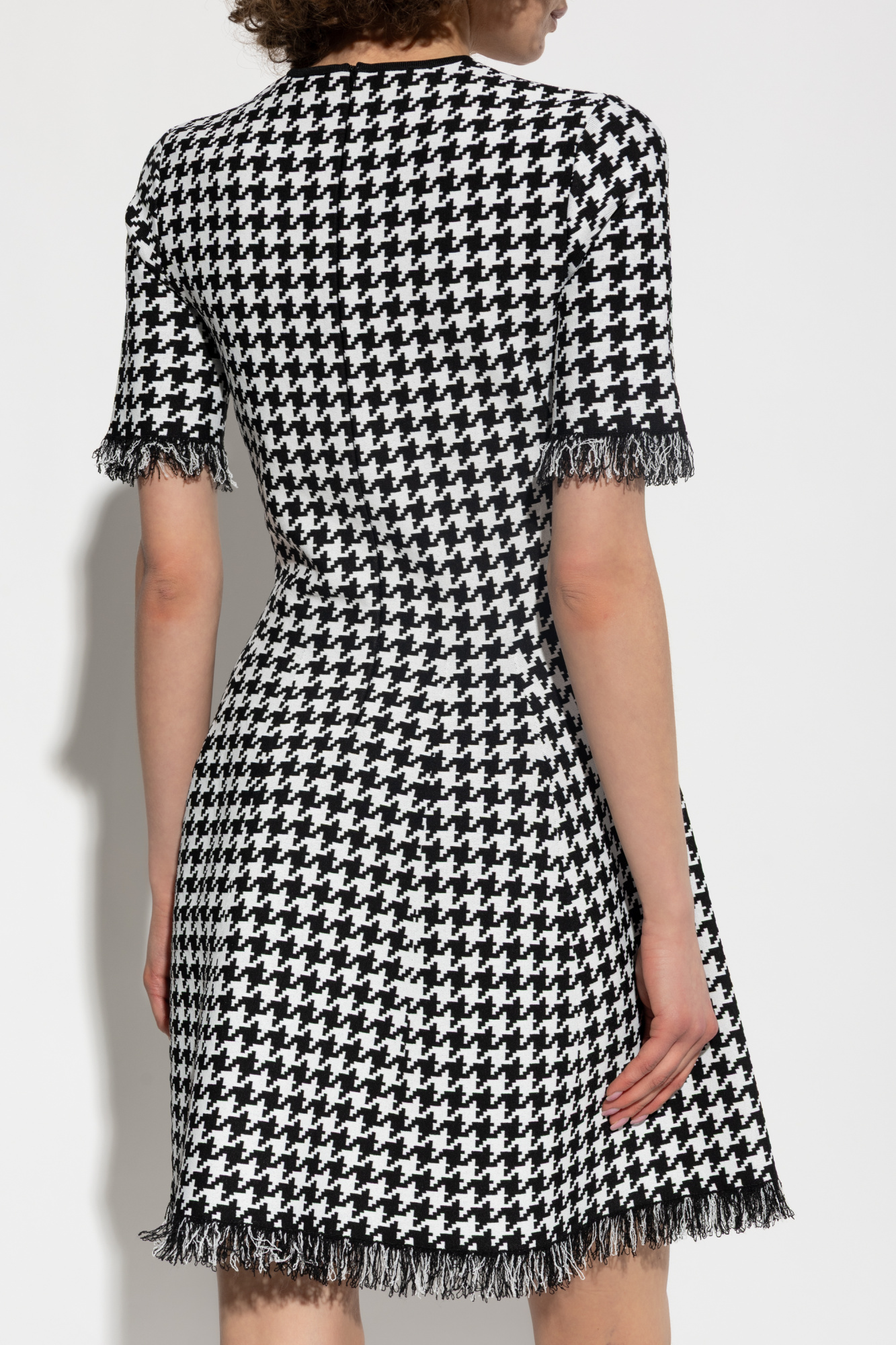 ワンピース MCQUEEN Houndstooth dress Bonhams : Alexander McQueen: a Black and White Houndstooth Dress